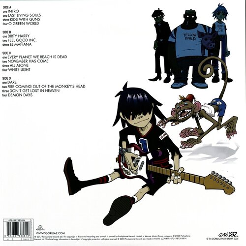 Gorillaz - Demon Days / Color: Negro  / 2xLP / EAN: 0724387383814