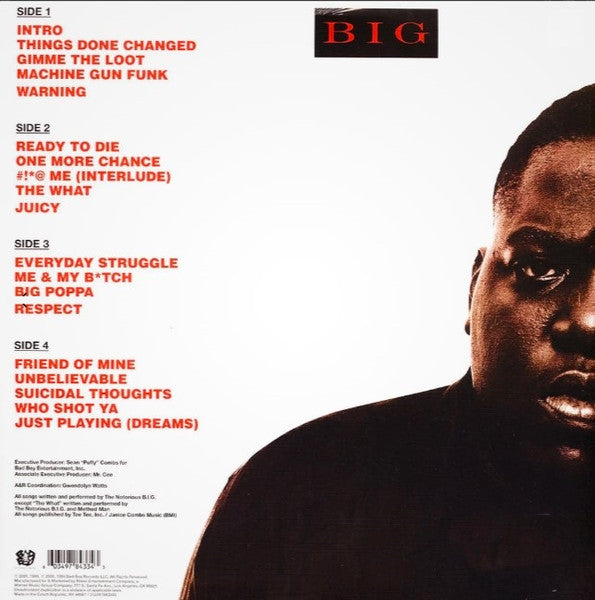 The Notorious B.I.G. - Ready To Die / Color: Negro / 2xLP / EAN: 0603497843343
